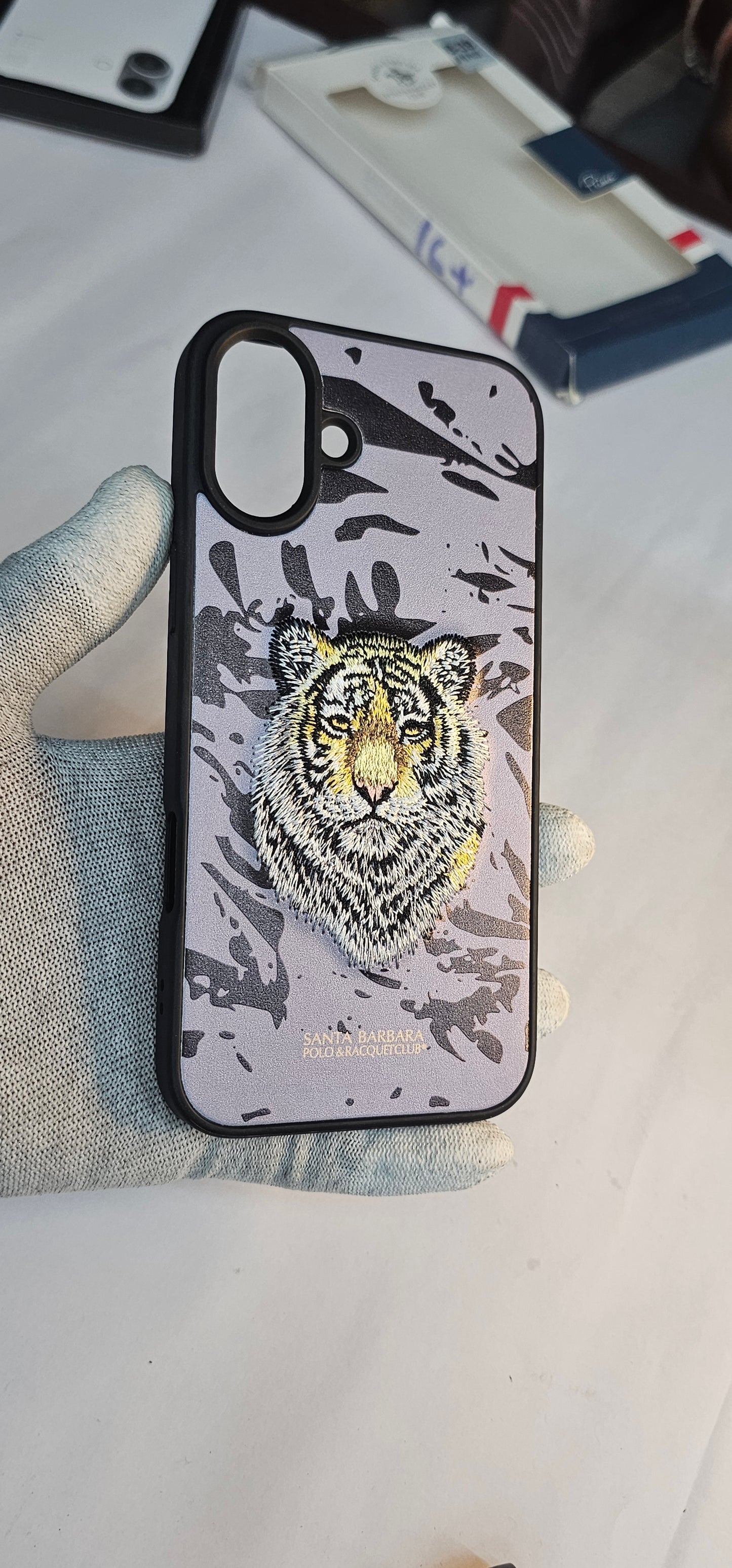I phone 16 plus Tiger Printed premium and protection case