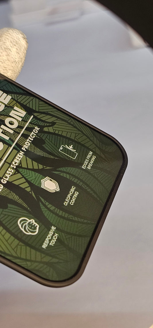 I Phone 15 Plus LITO Silicon Edge Protection – Tempered Glass Screen Protector