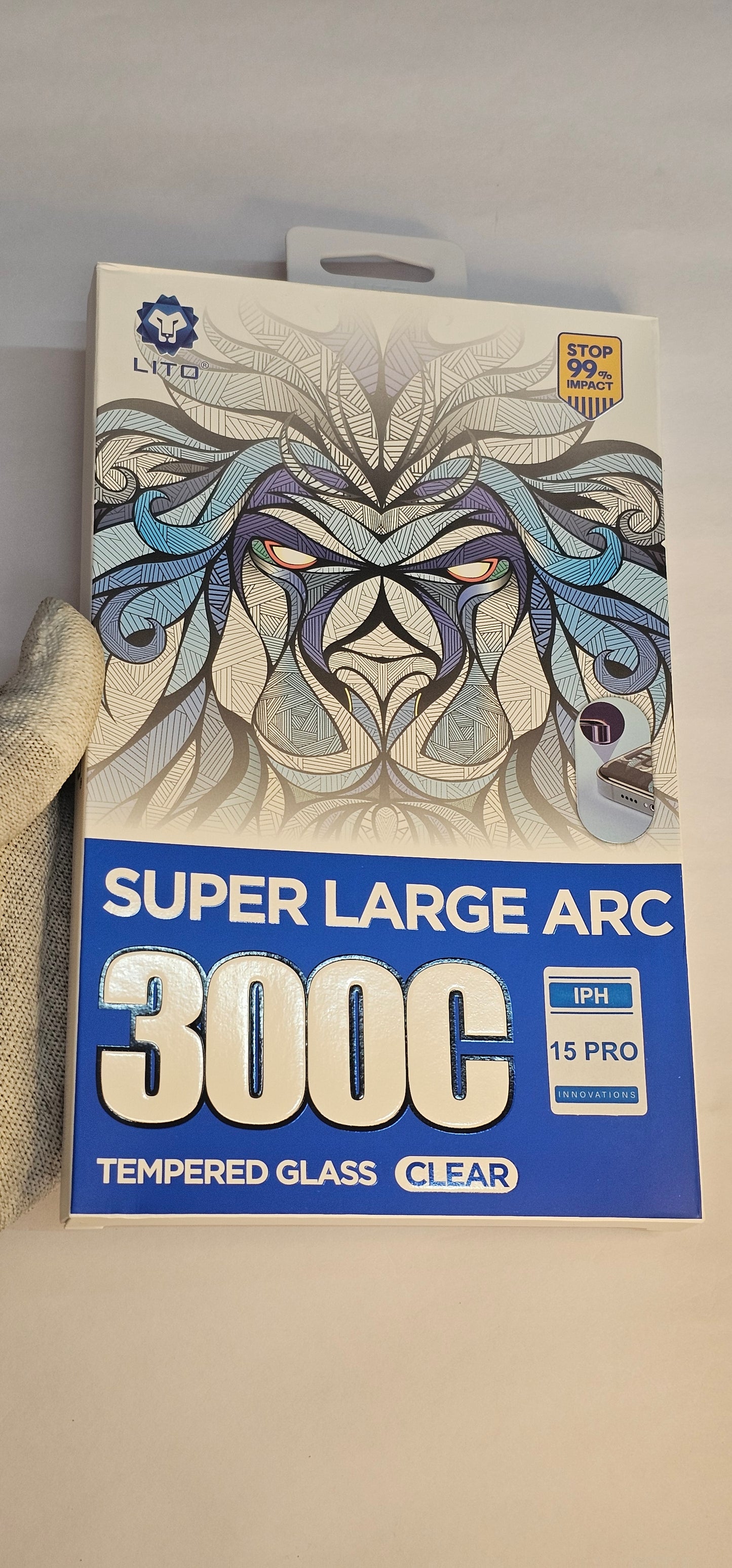 I PHONE 15 PRO LITO LITO 300C Full Glass – Premium Tempered Glass