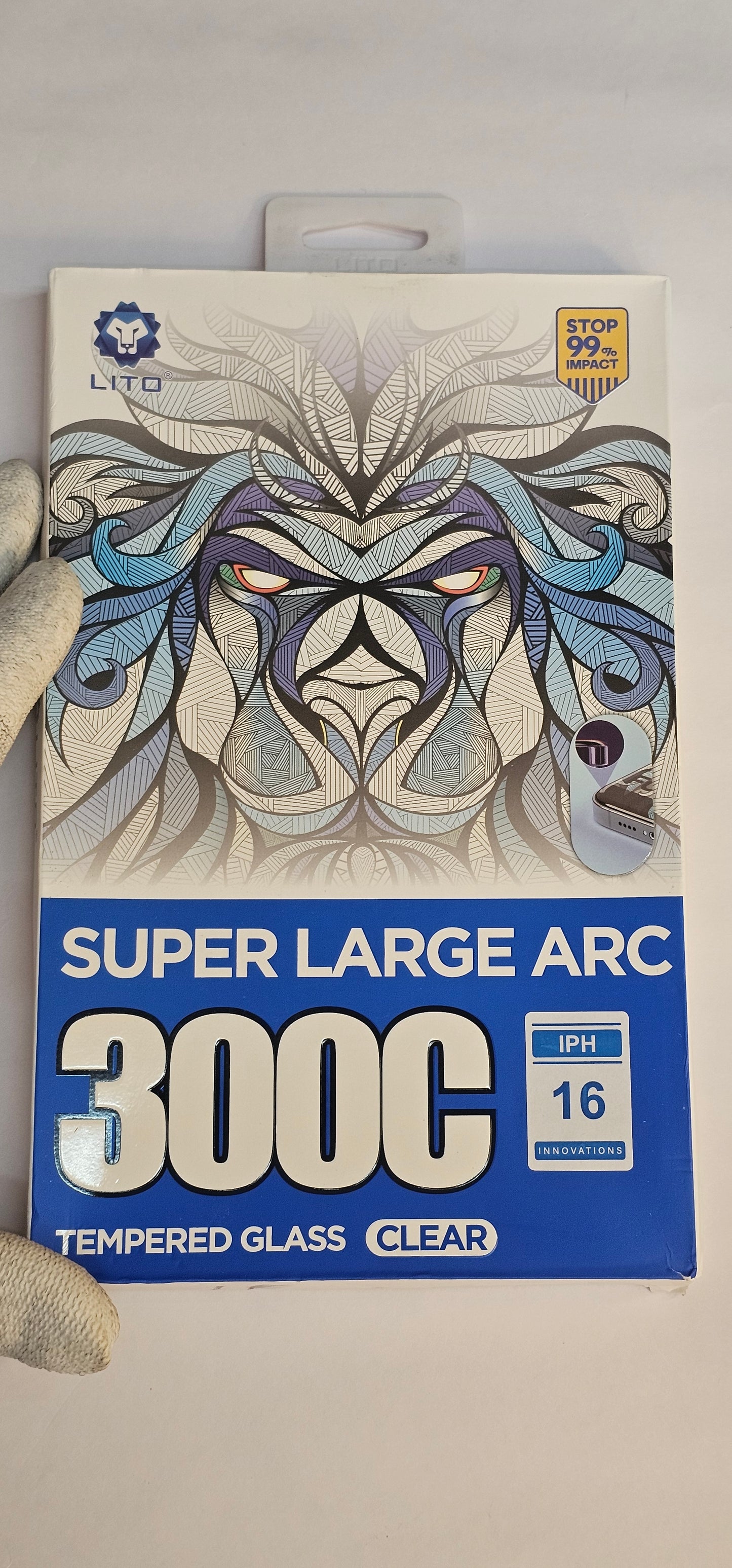 I Phone 16 LITO 300C Full Glass – Premium Tempered Glass