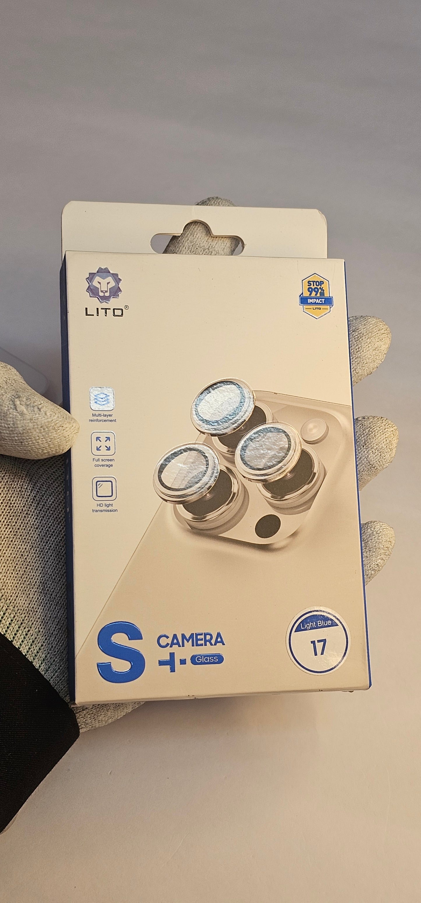 I Phone 17 Light Blue LITO Camera Lens Protector