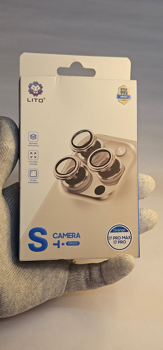 I Phone 17 Pro &17 Pro Max Orange LITO Camera Lens Protector