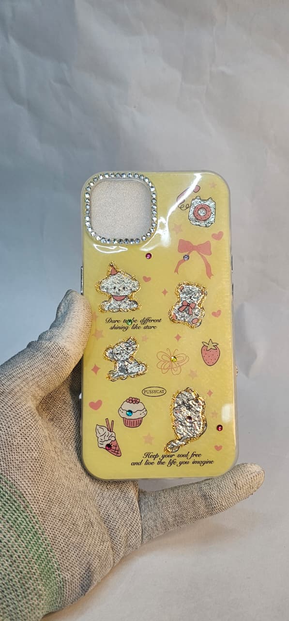 I phone 13 14 Mobile back case girls