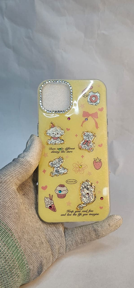I phone 13 14 Mobile back case girls