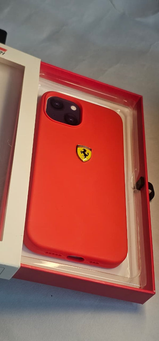 I phone 13 14 ferari case premium red