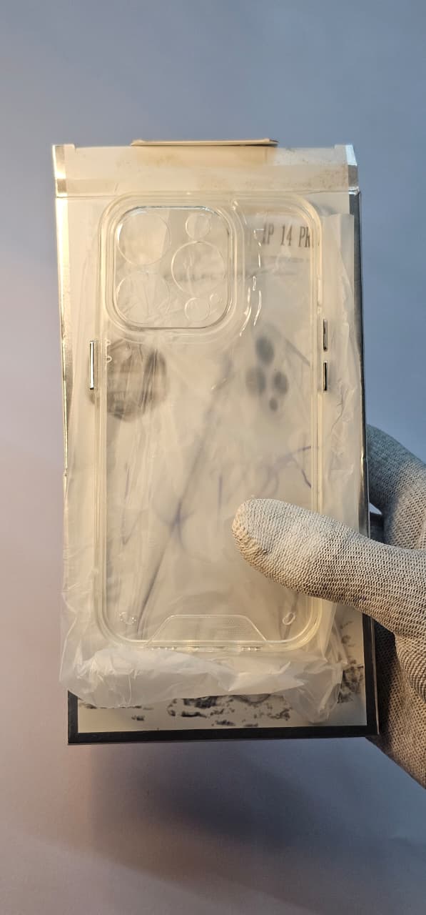 I phone 14 pro mobile Transprent back case premium