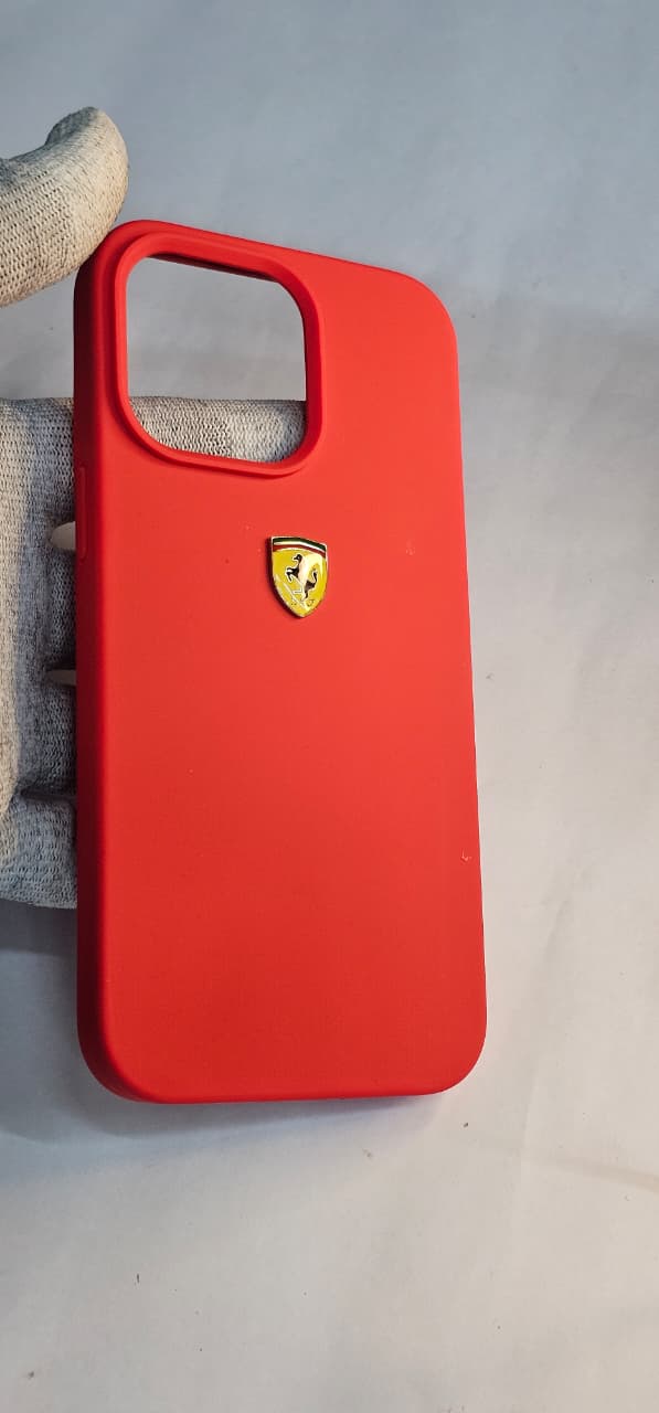 I phone 15 Pro max ferrari Red back case premium and protection