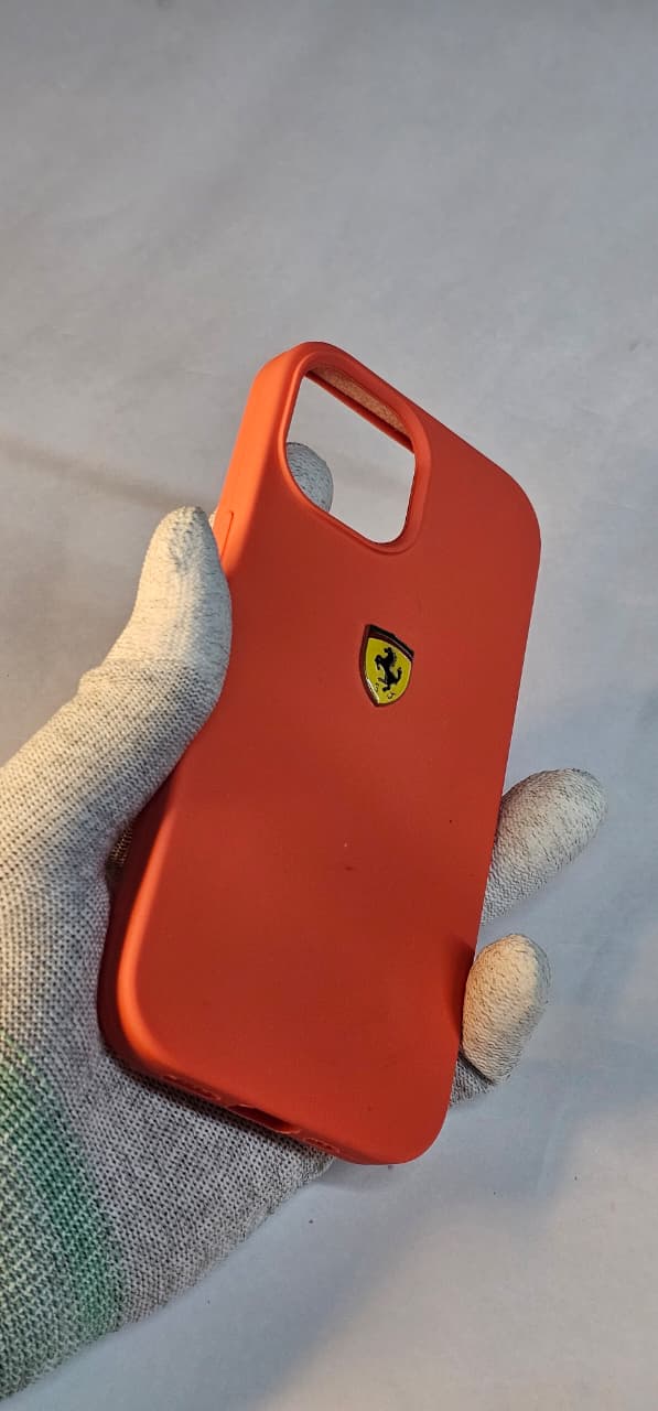 I phone 15 back case ferrari Red premium and protection