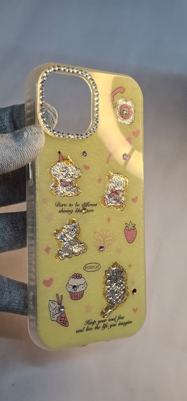 I phone 15 back Girls  case premium and protection