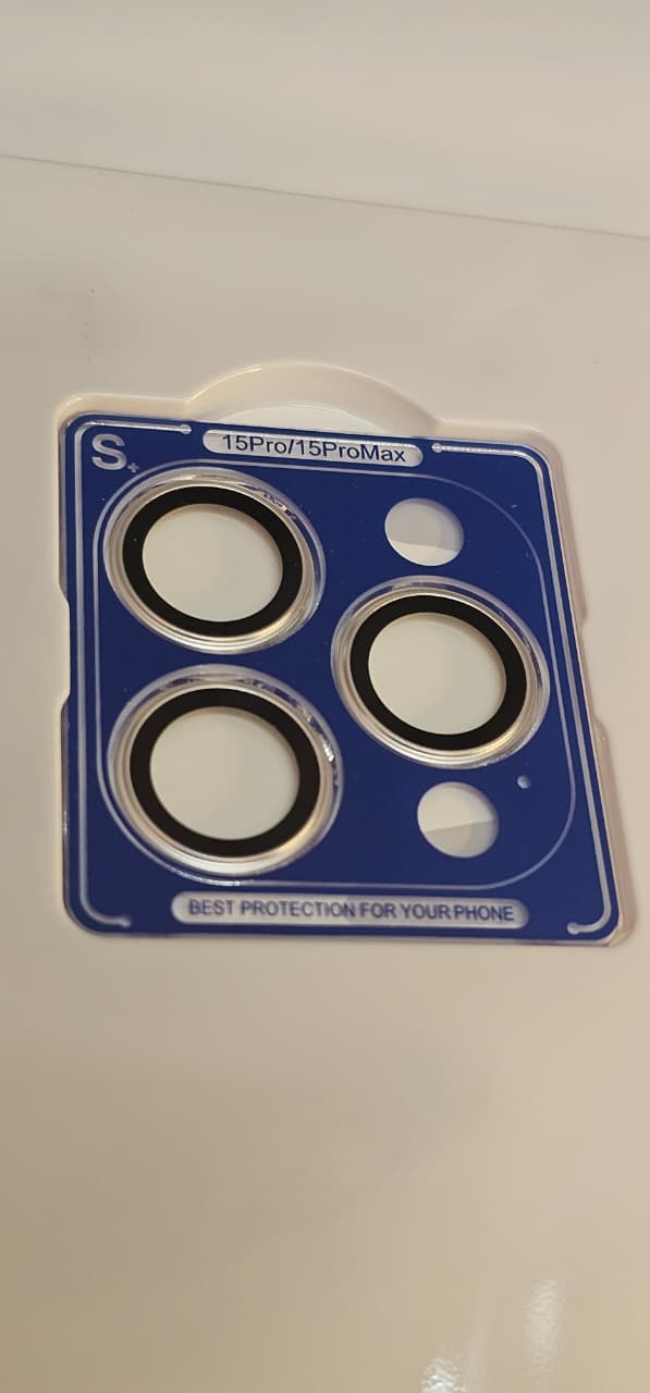 I Phone 15 Pro 15 Pro Max  White  LITO Camera Lens Protector