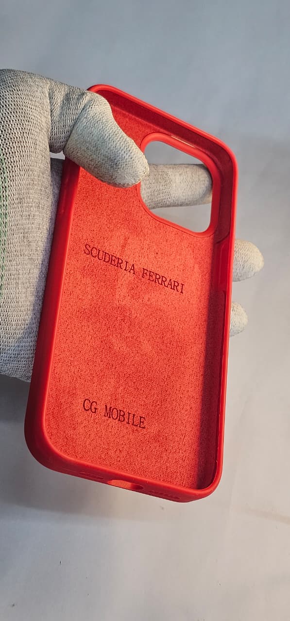 I phone 15 Pro max ferrari Red back case premium and protection