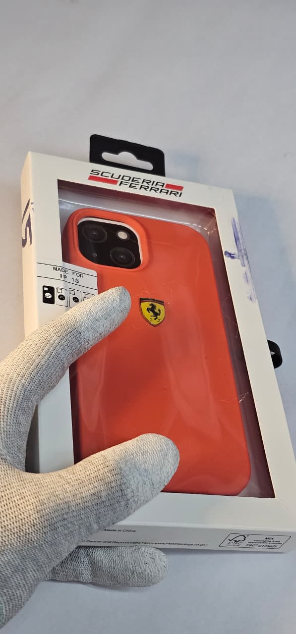 I phone 15 back case ferrari Red premium and protection
