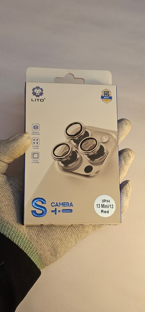 I Phone 13, ,13 Mini Red  LITO Camera Lens Protector