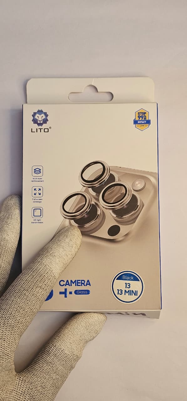 I Phone 13, ,13 Mini  Black  LITO Camera Lens Protector
