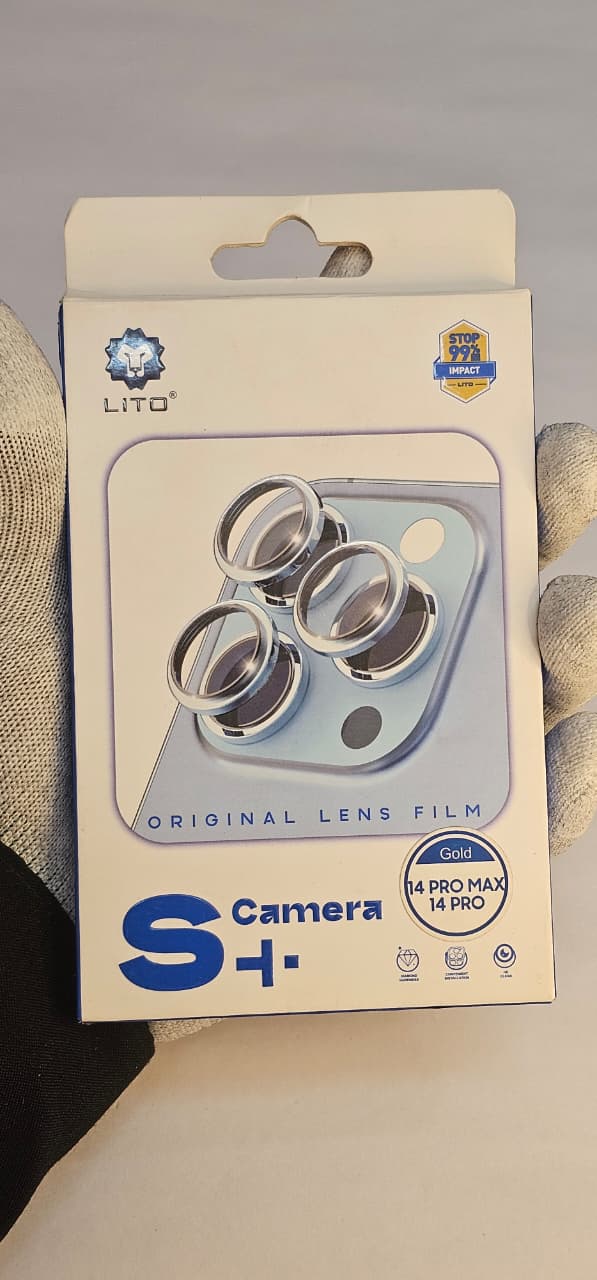 I Phone 14 Pro 14 Pro Max Gold LITO Camera Lens Protector